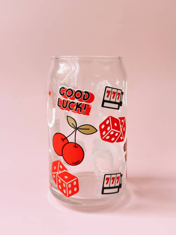 Vegas Baby Glass Cup for wholesale by Golden Hour Designs