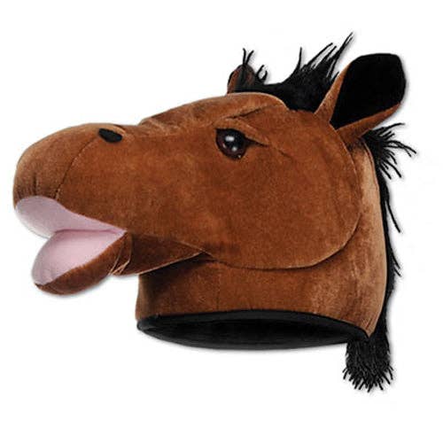 Plush Horse Hat for wholesale by Caufield's Novelty