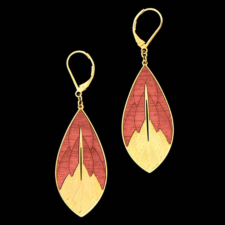 ATELIER AMELIE BLAISE - Wholesale Dangle Earrings - PHYSALIS wood earrings