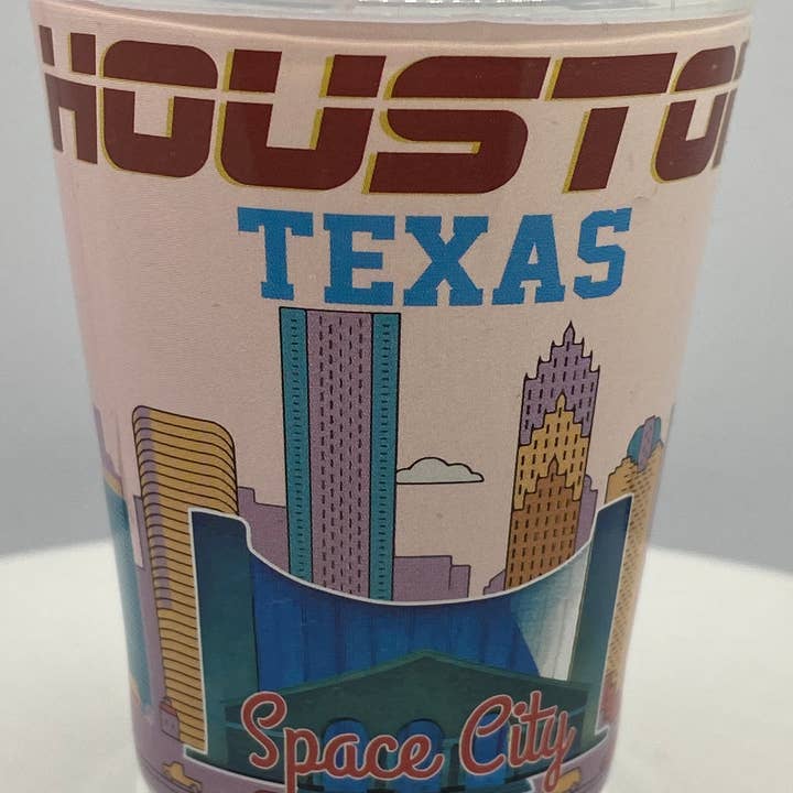 7 Star - Wholesale Shot Glass - "HOUSTON" Texas Shot Glass 2 oz