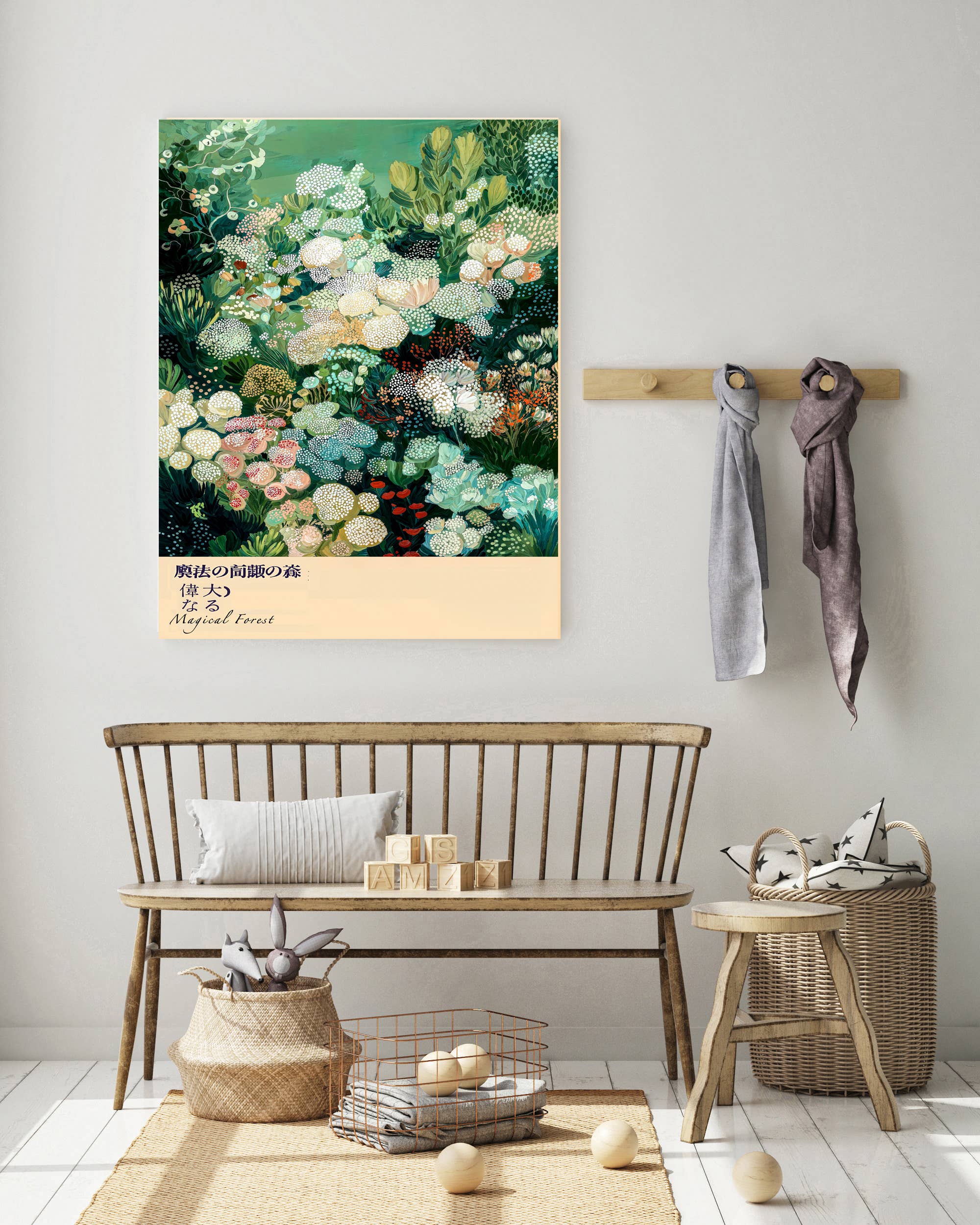 Kumo Art Prints – wholesale Art print –  Japanese Magical Forest Art Print     1