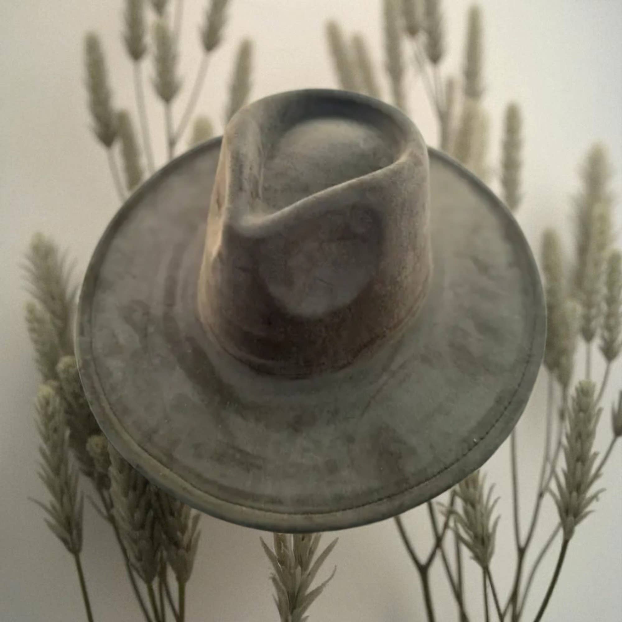 One and Only Accessories - Wholesale Fedora - Women's - Vegan Suede Wide Brim Rancher Hat  11