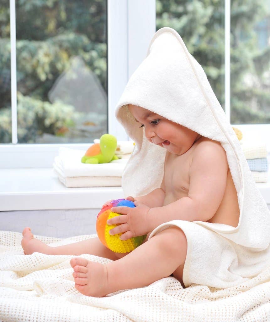 CaaOcho Natural Rubber Toys - Vendita all'ingrosso Palla sensoriale - Neonati - Palla Sensoriale Arcobaleno in Gomma Naturale da 4", Ecologica3