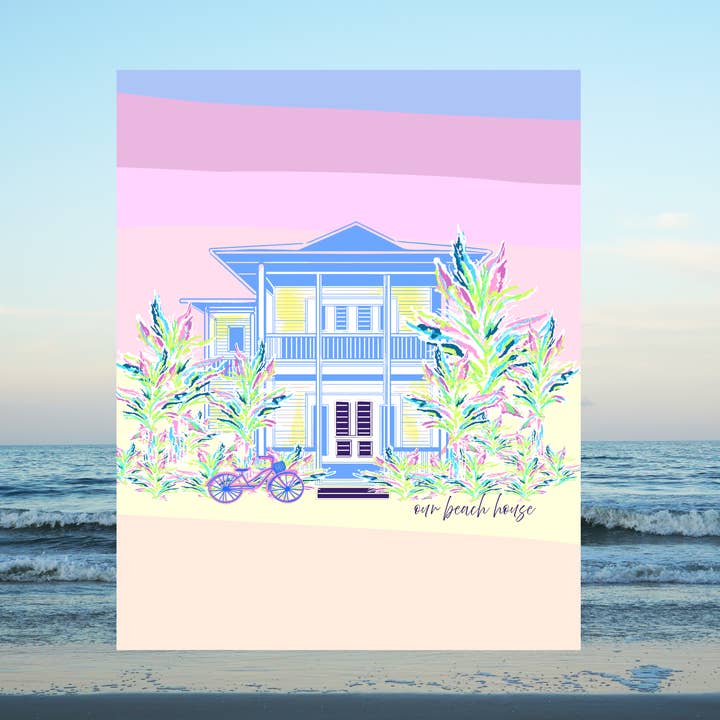 Notre impression d'art Maison de Plage pour la vente par Of Light & Sea