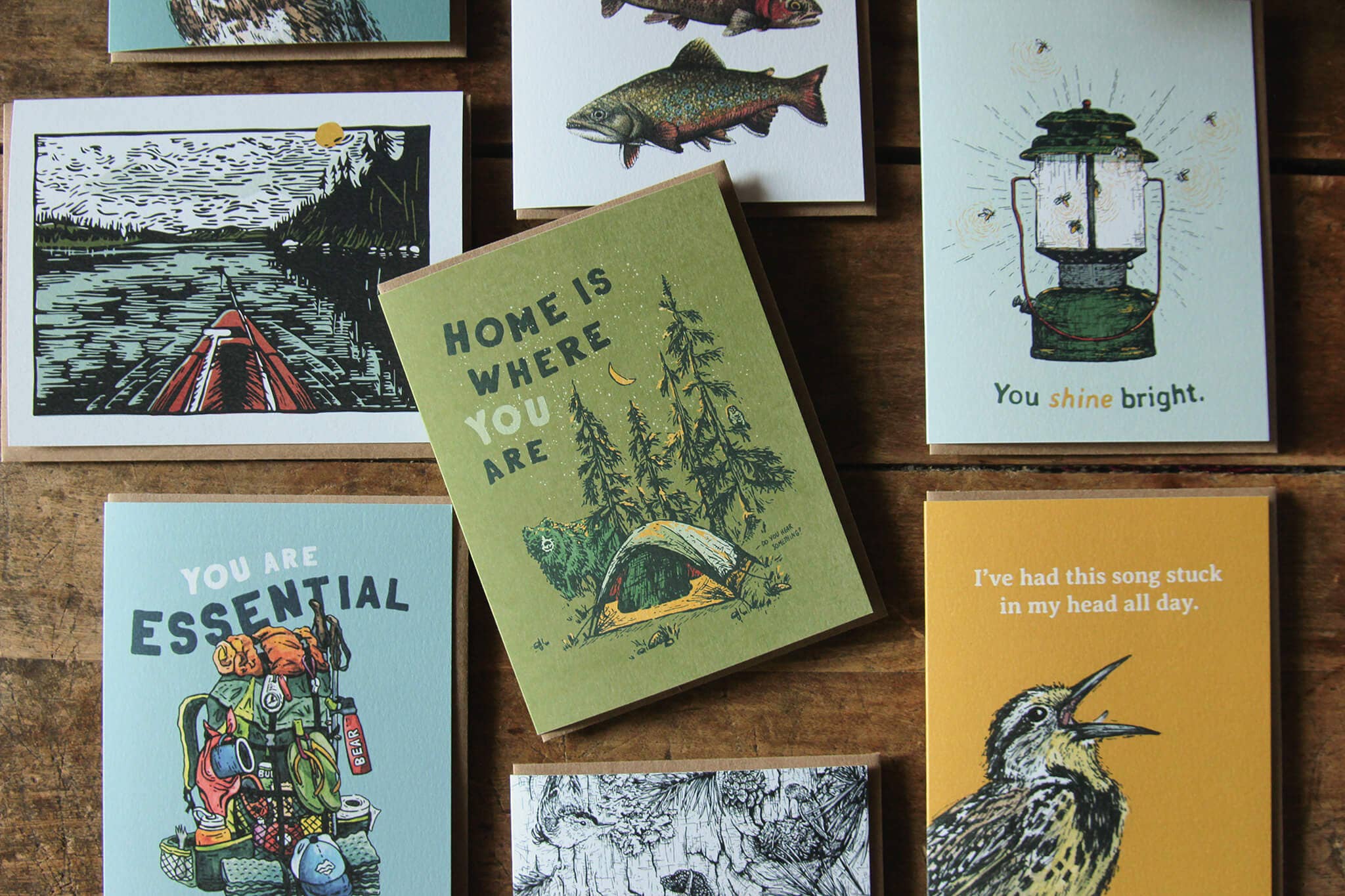 Alpinecho - Vente Carte de vœux classique - Bird Chatter Carte de vœux Meadowlark3