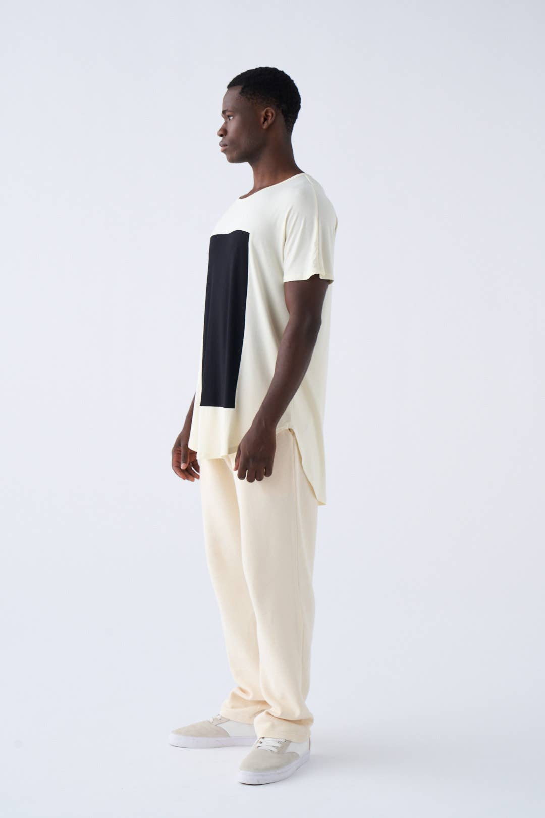 Pitagora - Vendita all'ingrosso Maglietta - Unisex - Maglietta Quadrilateral Bianco Nero4