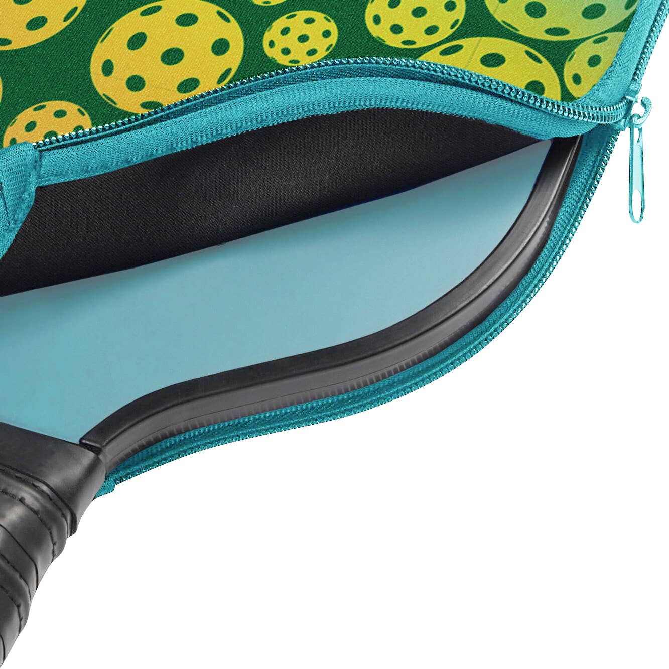 Posh Pickler Pickleball - Wholesale Sporting Accessories - Pickleball Paddle Cover - Bubble Green1