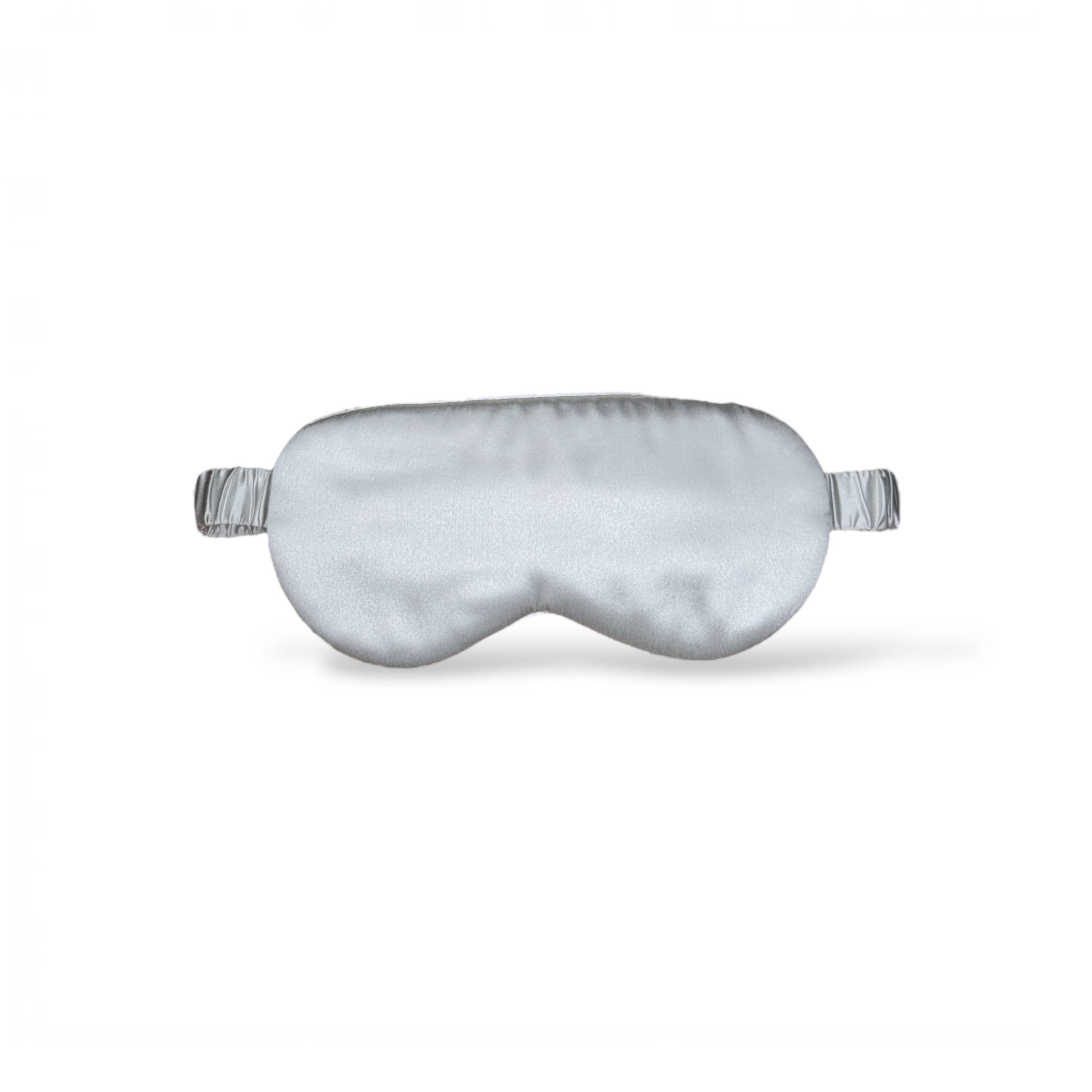 HoneyLux - Vendita all'ingrosso Maschera per dormire - Maschera per dormire in seta organica di alta qualità - Grigio chiaro