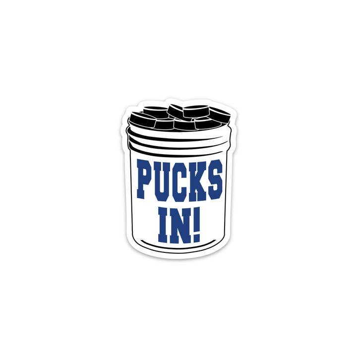 Pucks In Hockey Sticker for wholesale by Iron+Steel Hockey