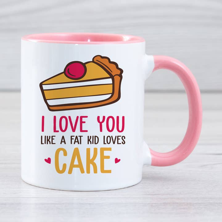 Je t'aime comme un gros enfant aime gâteau pour la vente par Sd creations
