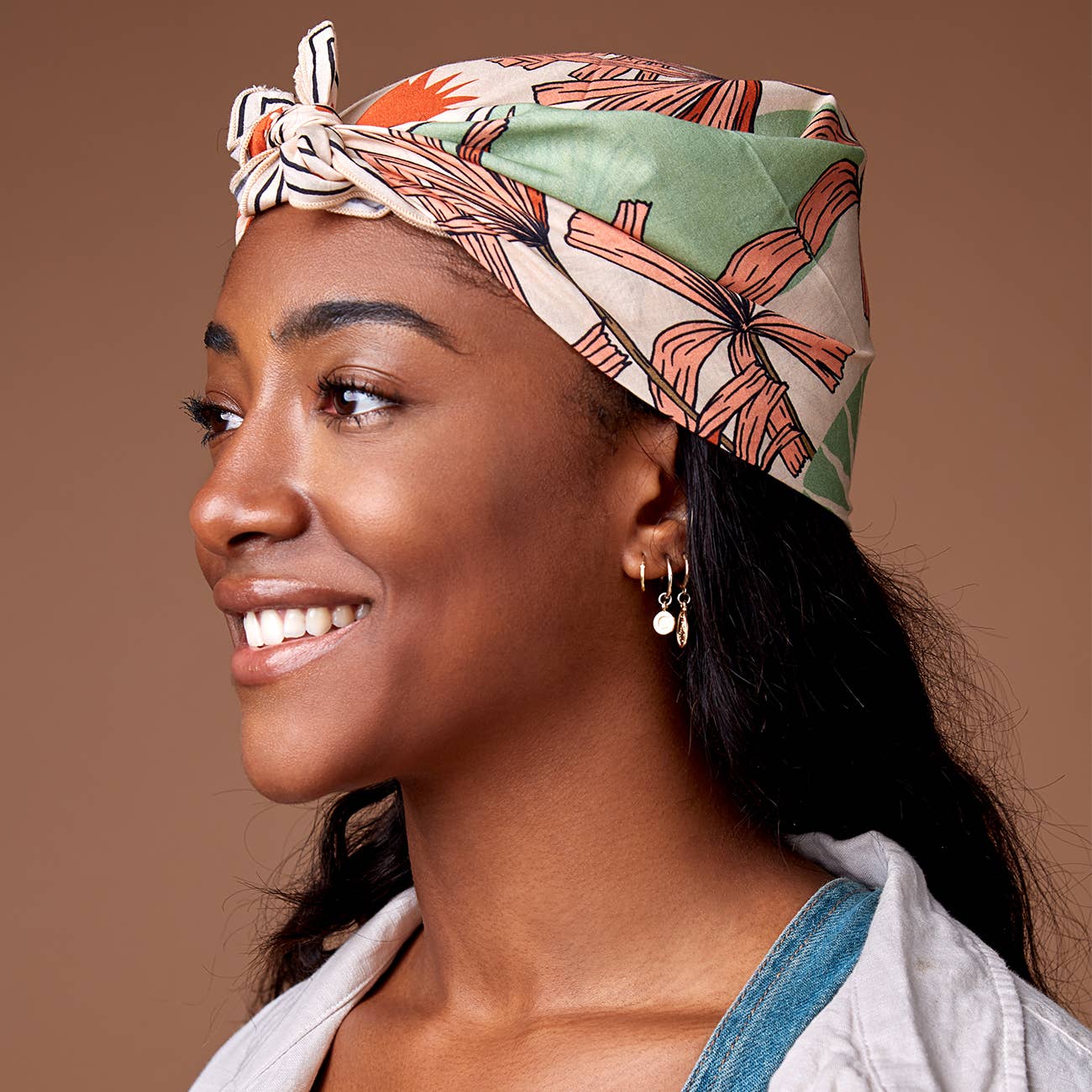 cai & jo - Vente Bandana – femme - Bandana The Tropics au design tropical cai & jo2
