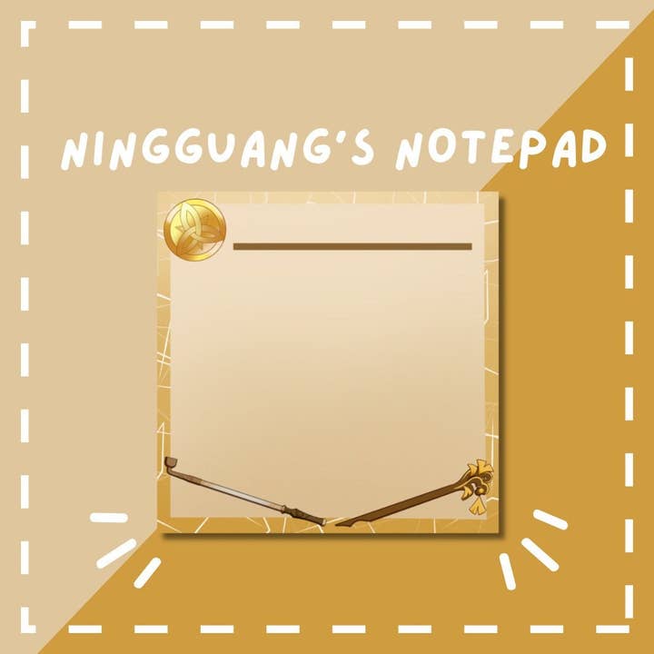Ningguang Anteckningsblock - Genshin Impact-serien för wholesale av Studio Ayu