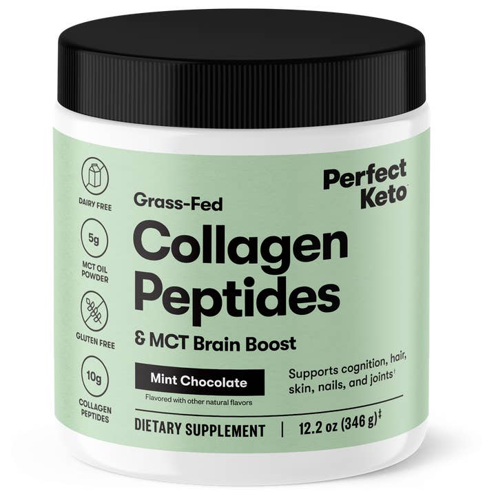 Perfect Keto - Wholesale Protein/Superfood Powder - Grass-Fed Collagen + MCT Oil, Dairy Free, Coffee Creamer23
