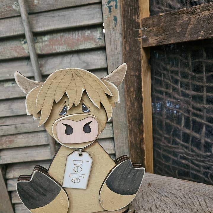 Handmade 7" Critter Highland for wholesale by TCW