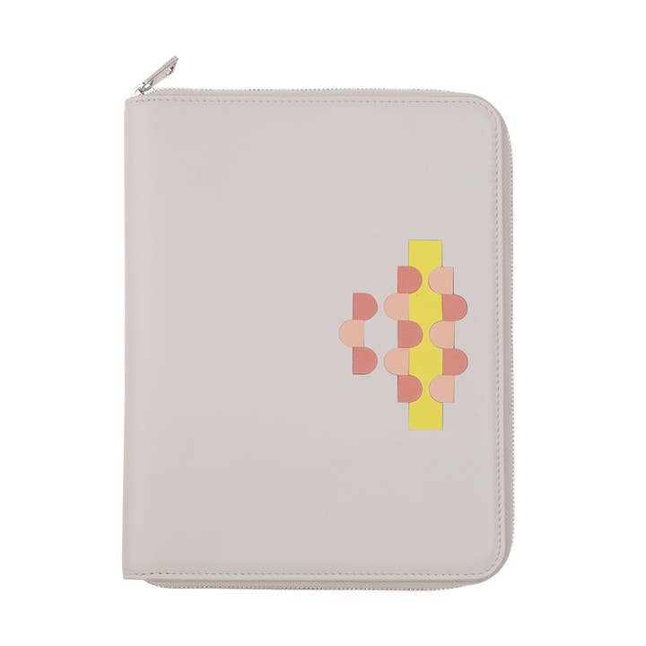 DuDu läderkonferensmapp A5 med dragkedja och pärlemordekor för wholesale av dudu