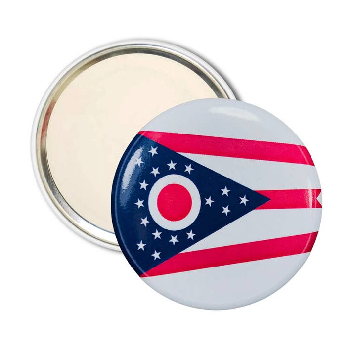 Purse Mirror - State Flag Ohio - USA for wholesale by Worldwide Souvenirs