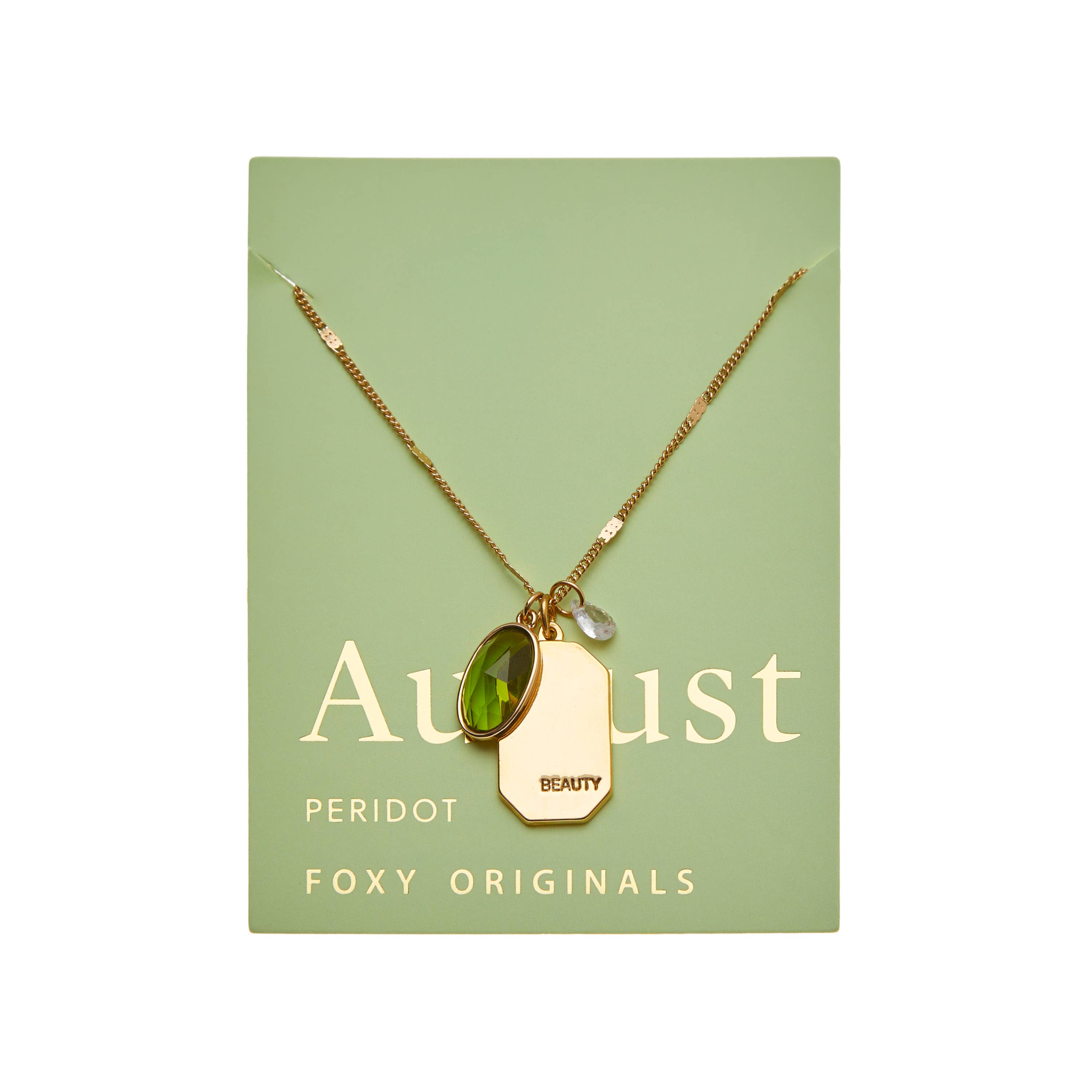 Gold August Birthstone Necklace | Valentine's Gifts for wholesale on Faire3