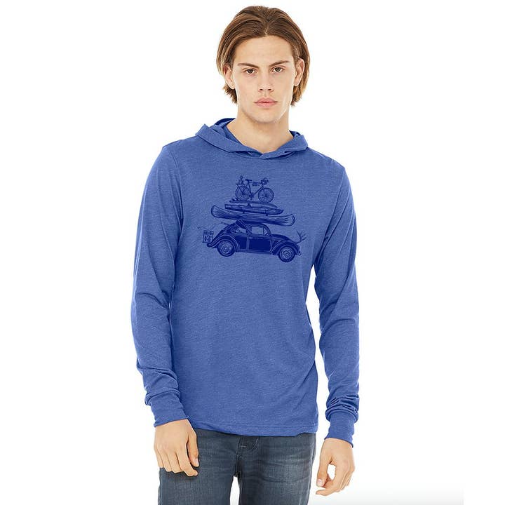 Maglietta leggera con cappuccio Road Trip per la vendita all'ingrosso da parte di MI Coast