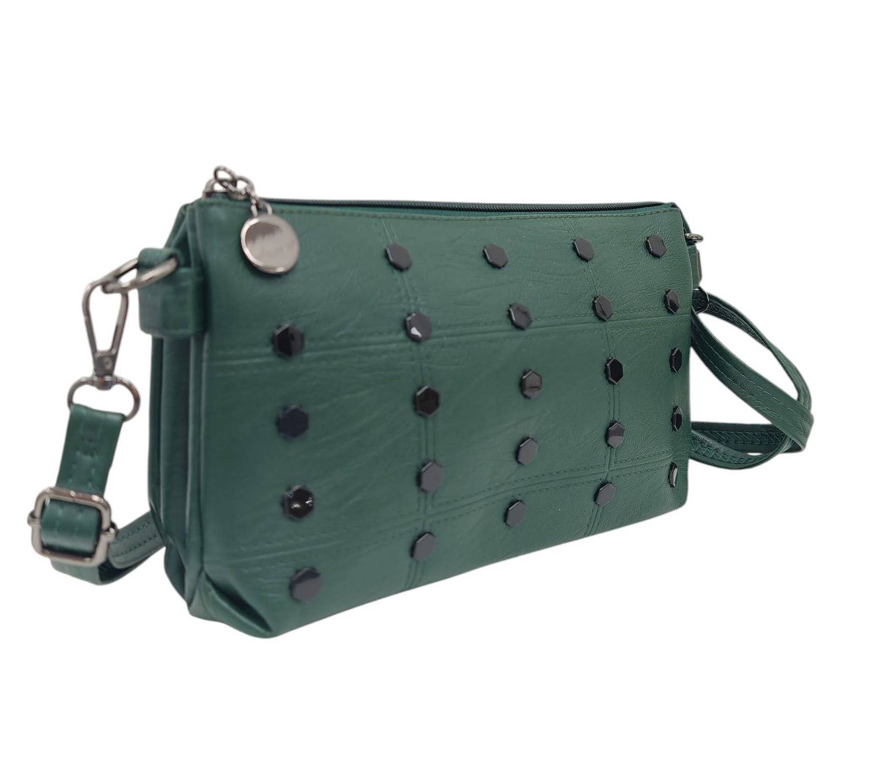 Superbia - Wholesale Crossbody Bag - Women's - Soft Pu Studs 2 Compartment Cross Body Bag Shoulder Bag9