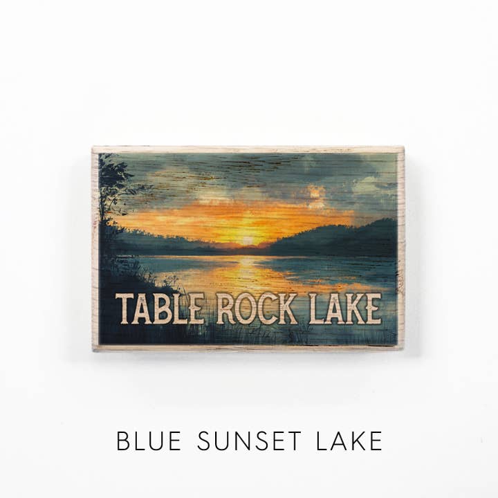 Hangout Home - Wholesale Magnet - Lake Tourist Souvenir Fridge Magnet - Printed Solid Wood