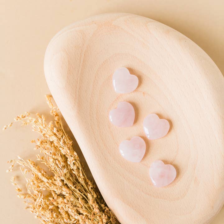 Mini Rose Heart Quartz for wholesale by Succulent Kreations