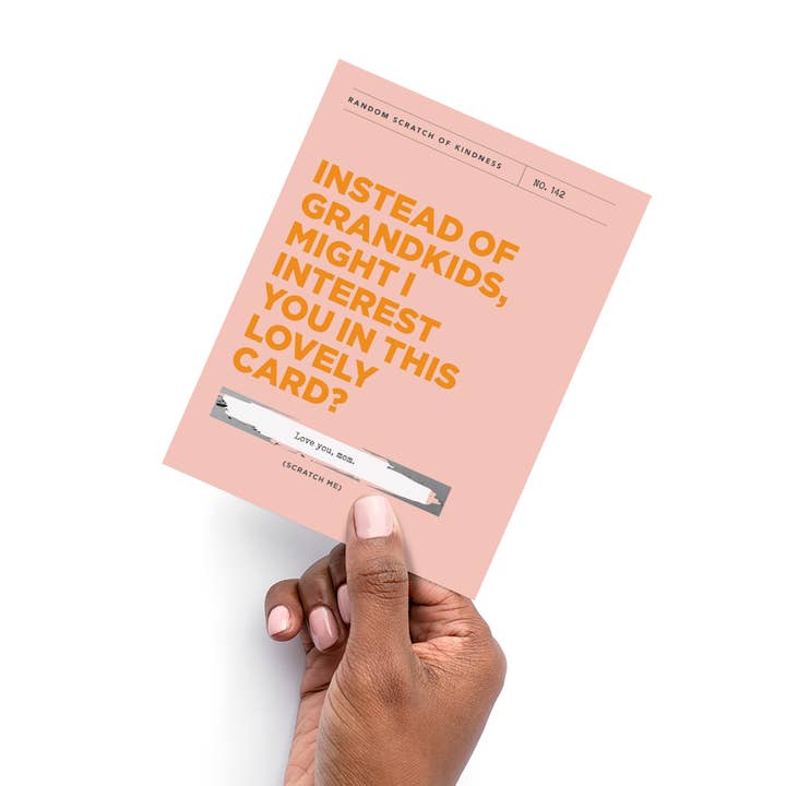 Inklings Paperie - Wholesale Mother’s Day card - Scratch-off Card - Instead of Grandkids -Mother's Day1