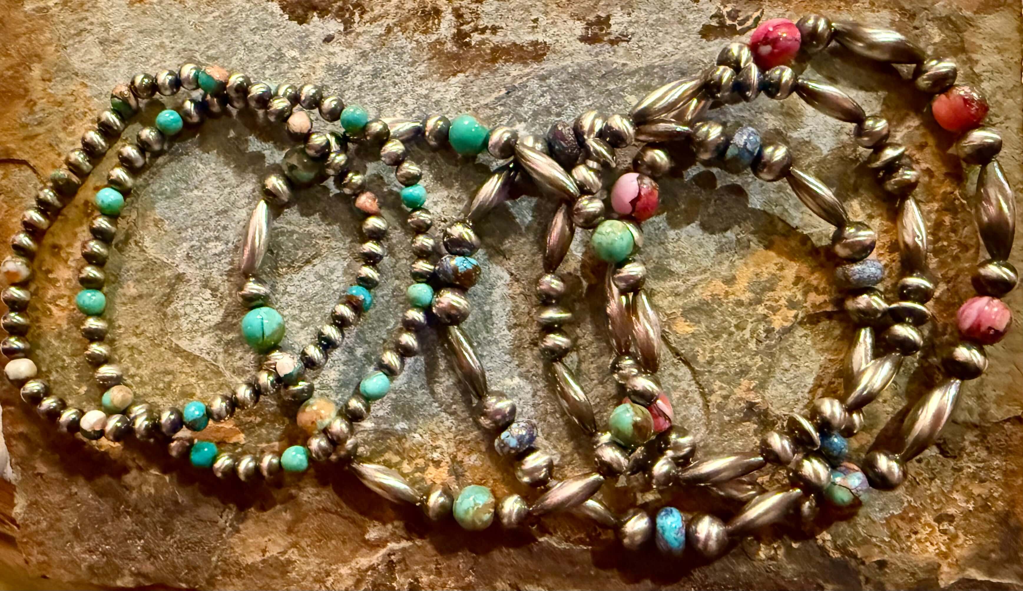 Wild Mountain Soul Designs - Wholesale Beaded Bracelet - Small Kingman Turquoise Sterling Silver Pearl Bracelet2