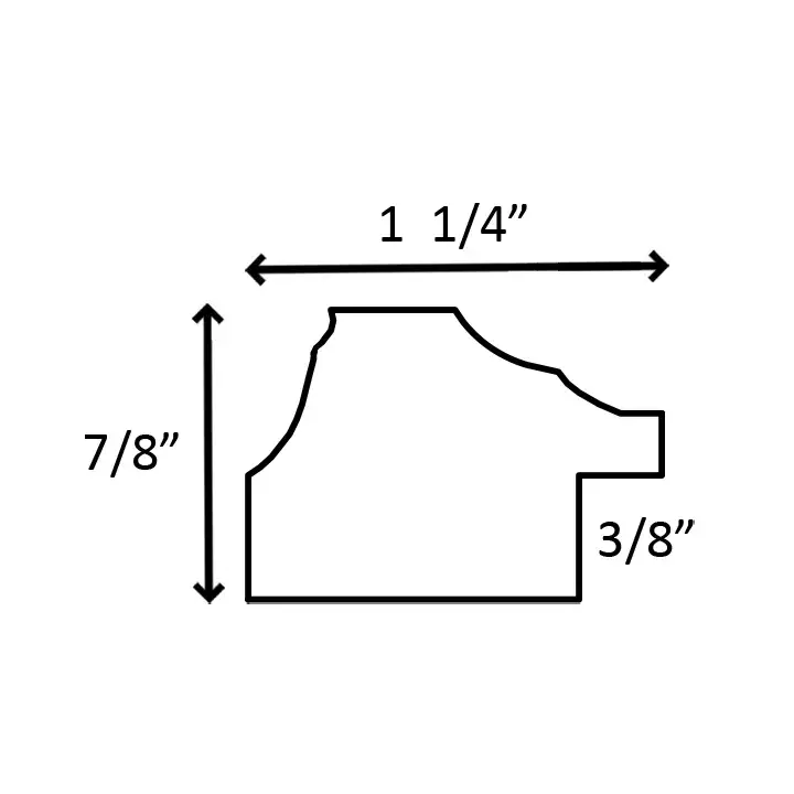 West Coast Frames LLC - Wholesale Picture Frame - 1107 - 1-1/4" Gold Ornate Poly Picture Frame3