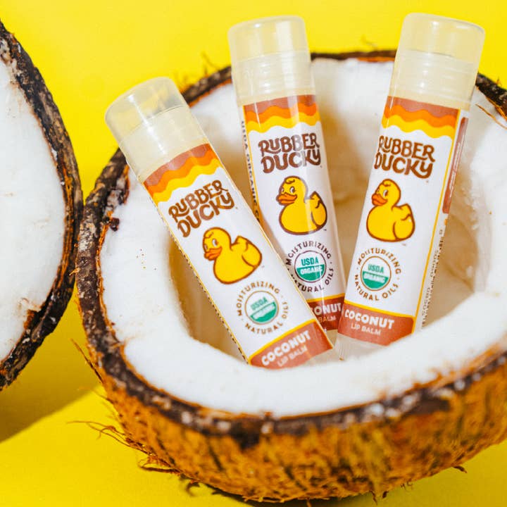 Rubber Ducky - Wholesale Lip Balm - Rubber Ducky Organic Coconut Lip Balm, Beeswax (Refill Pack)1