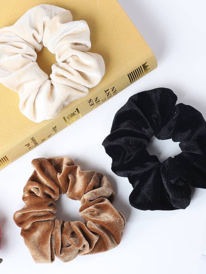 Oversize Velvet Scrunchie Set-JC-HB606001-01 for wholesale by JC Sunny Fashion