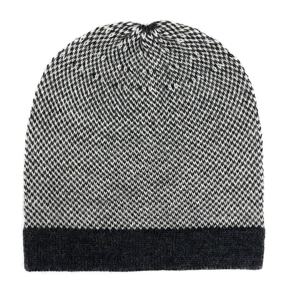 SLATE + SALT – Großhandel Beanie – Damen – Midnight Interwoven Alpaka-Mütze3