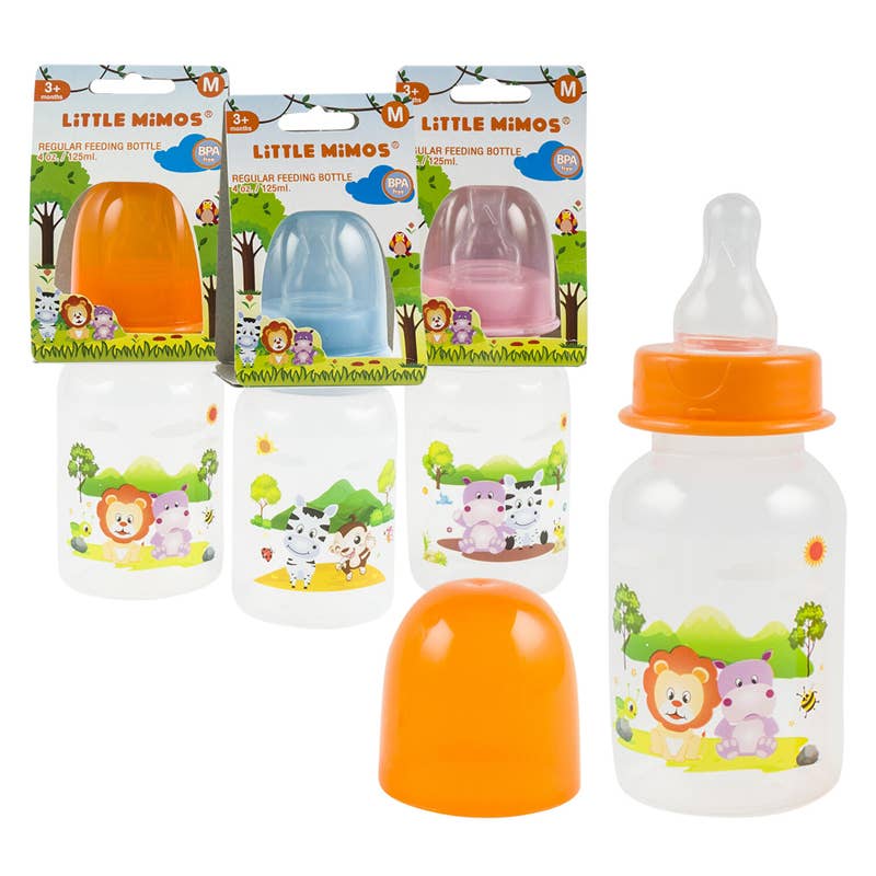 Deluxe Import Trading - Wholesale Baby Bottle - Little Mimos Regular Feeding Bottle - 4oz/125ml0