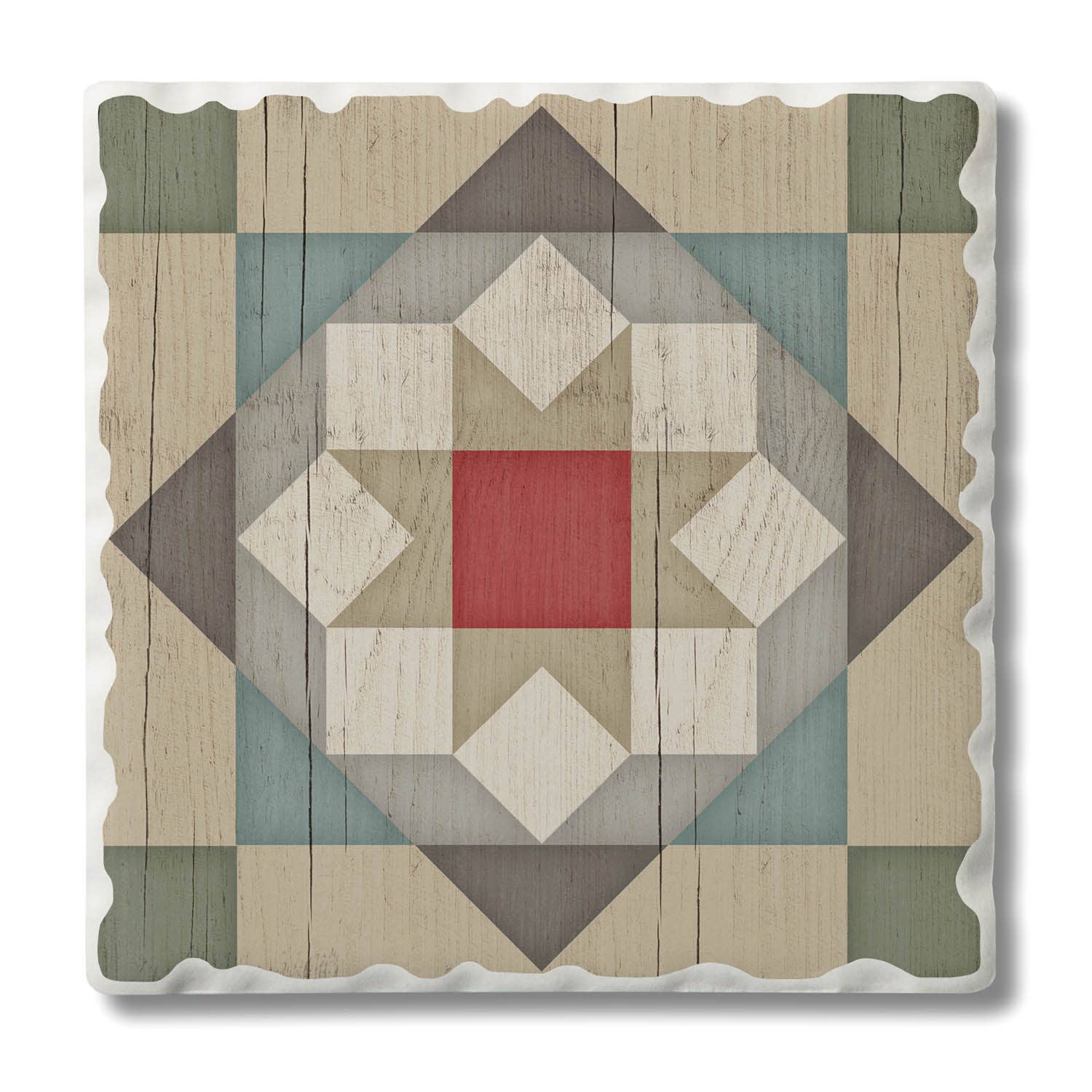 CounterArt/Highland Home/Thirstystone - Vendita all'ingrosso Espositore per rivenditori - Espositore singolo preconfezionato di sottobicchieri Barn Quilts11