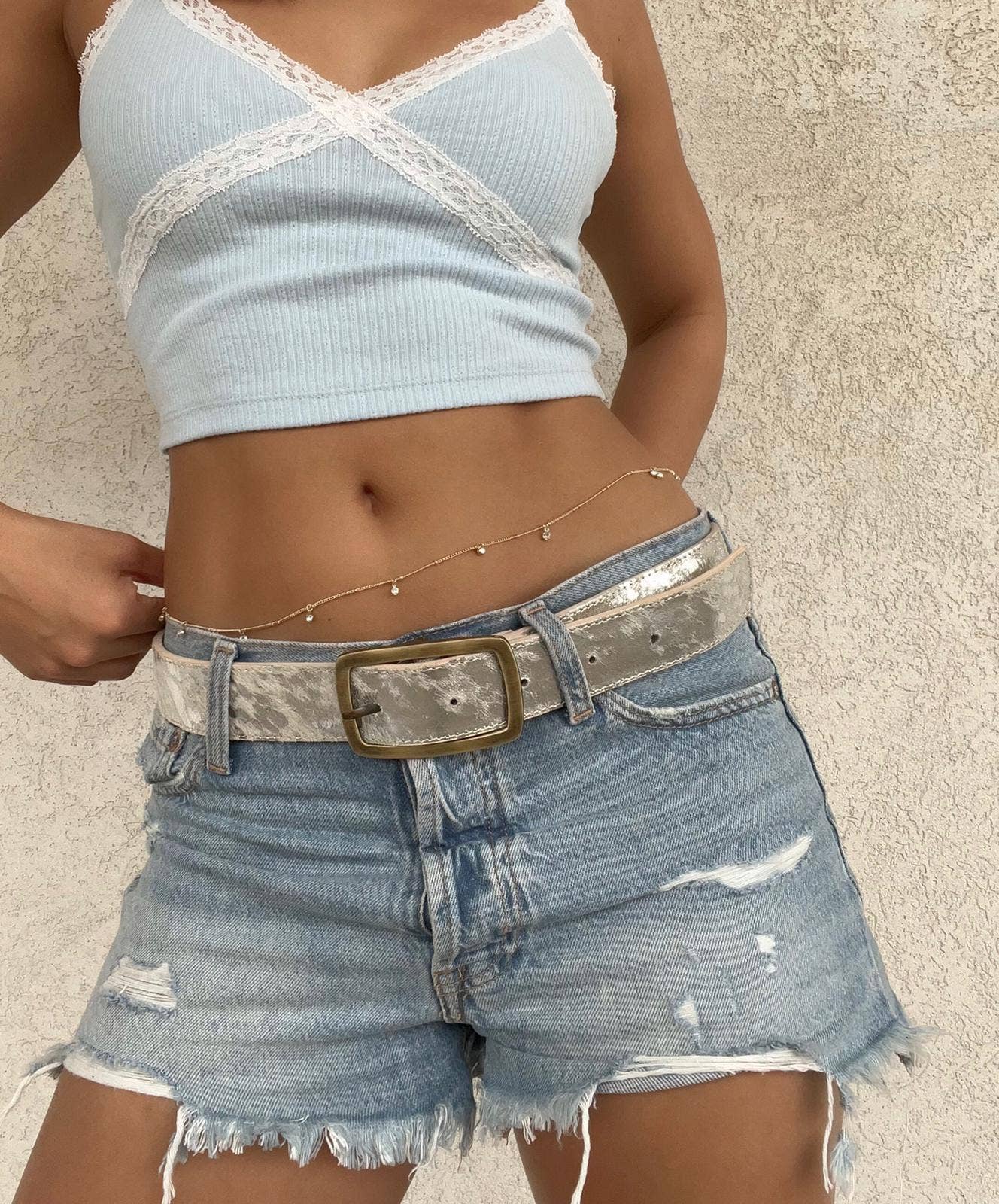 Charlie Leather – wholesale Belt – Women's – Kallyn Wide Exotic Fur Belt9