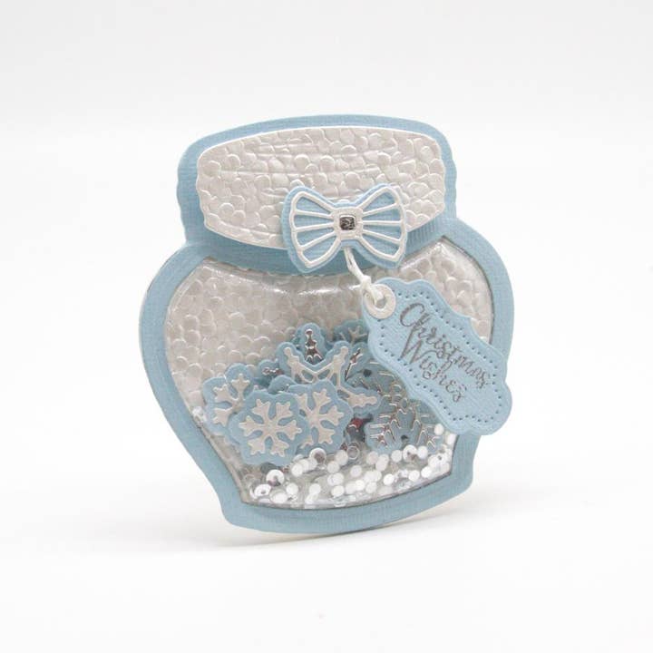 Tonic Studios – wholesale DIY craft kit – Tonic Studios - Shaker Creator - Festive Treats Mason Jar Die Set - 3788E3