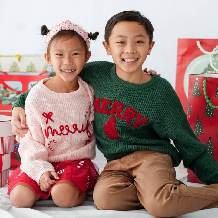 Sweet Wink - Wholesale Knit Sweater - Kids - Merry Patch Christmas Knit Sweater - Boys Clothing - Holiday6