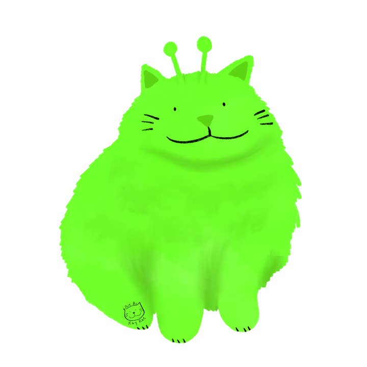 Alien Bebby Sticker for wholesale by Art By Kay Rae