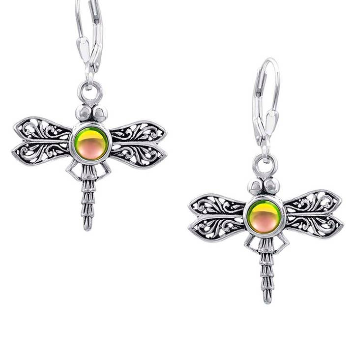 Dragonfly Earrings for wholesale by LeightWorks - Aurora Crystal Jewelry