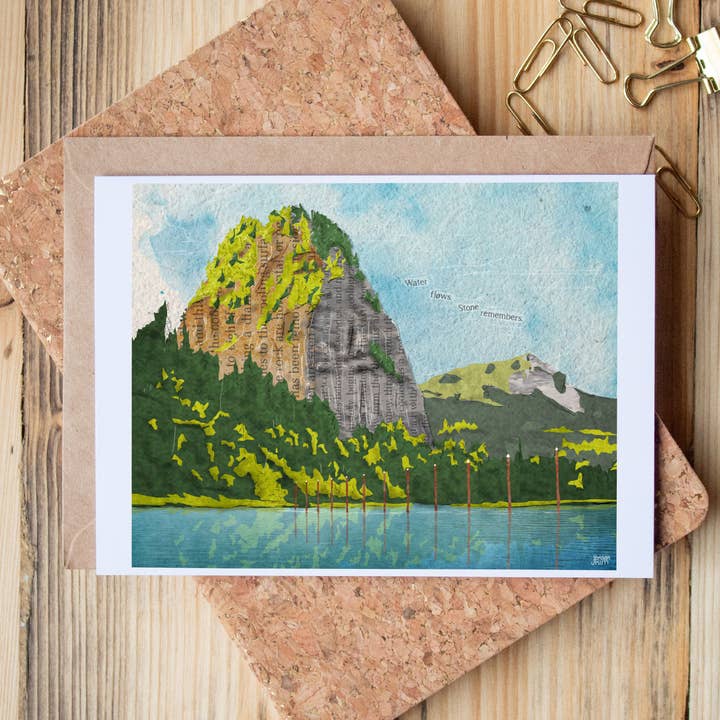 Beacon Rock - greeting card for wholesale by Found & Rewound