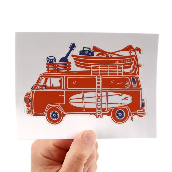 Road Trip Bus Sticker for wholesale by Slow Loris