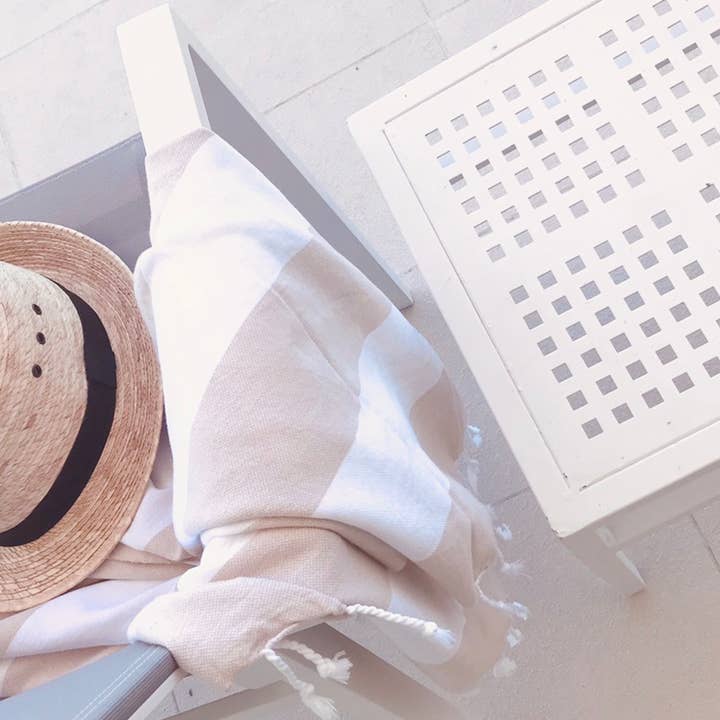 Toalla Turca Cabana a Rayas - Extra Grande para venta al por mayor de TranquilUSA