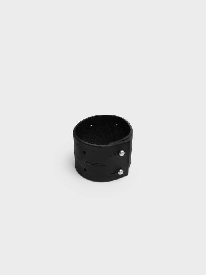 WIDE LEATHER CUFF for wholesale by Moshe Yossel