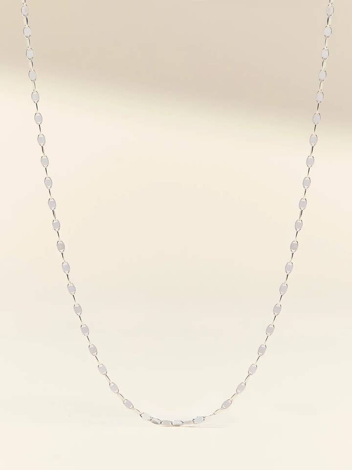 Silver Confetti Chain Necklace for wholesale by Claspe