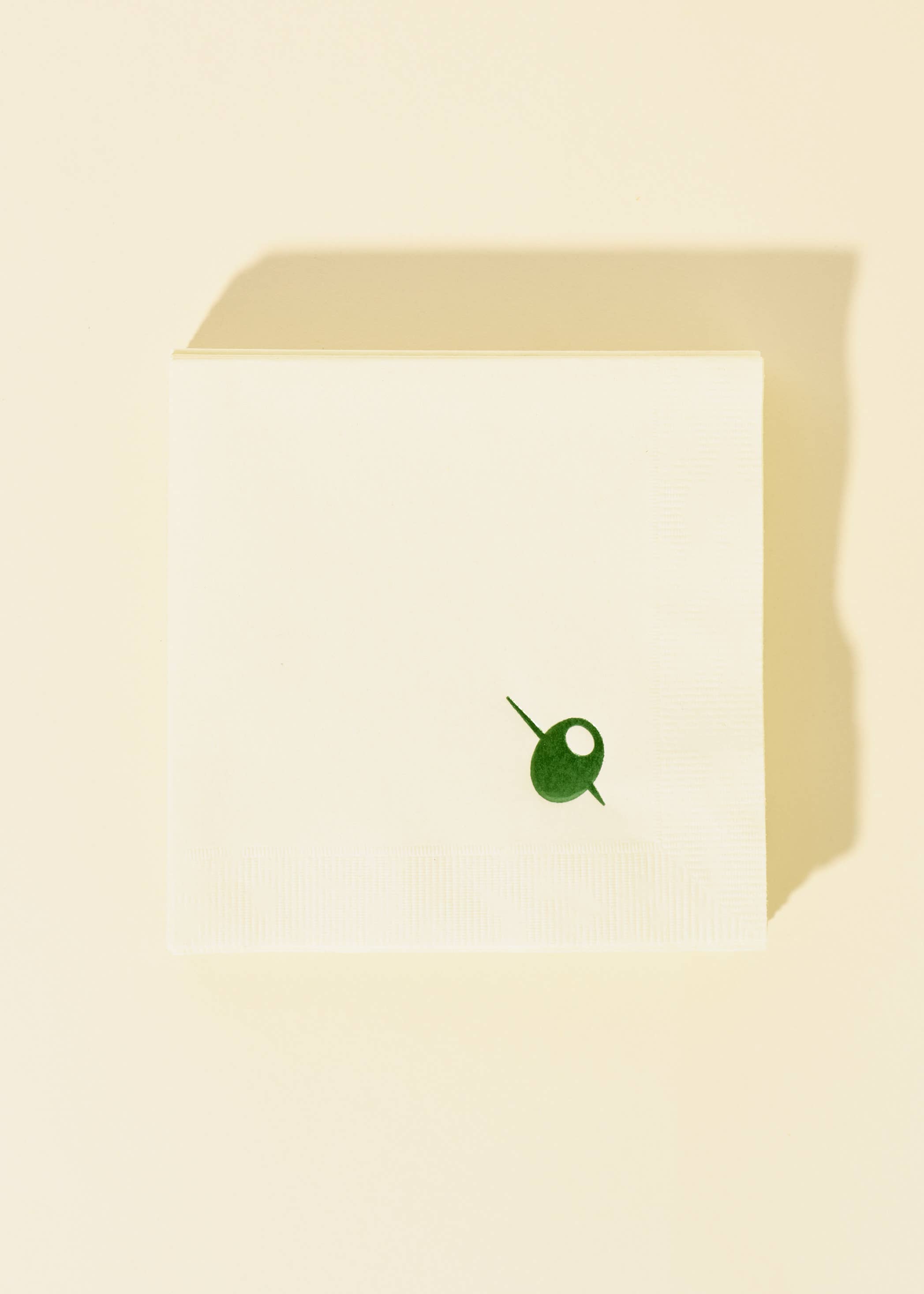 One & Only Paper - Wholesale Disposable Napkin - Olive Cocktail Napkins - Set of 202