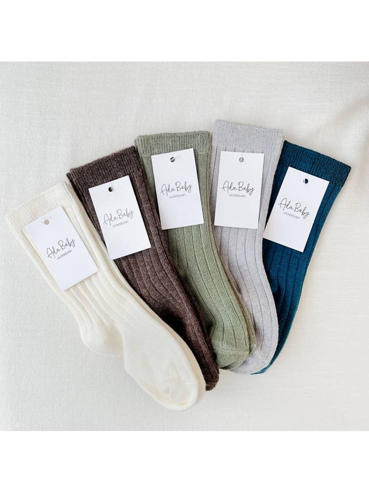 Ada Baby - Wholesale Socks - Kids & Baby - Ribbed High Knee Socks Baby and Toddler