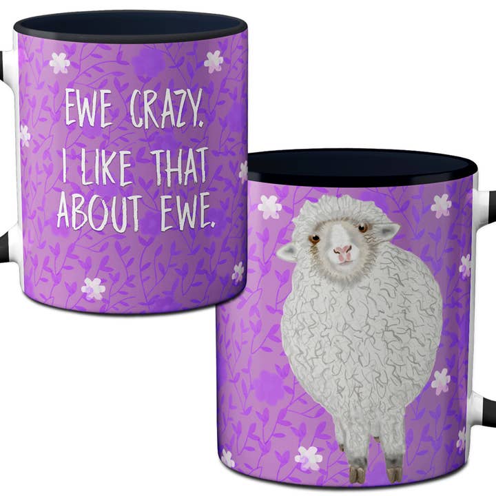 Ewe Crazy Sheep Coffee Mug for wholesale by Pithitude