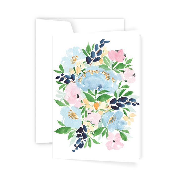 Ellen Walsh Designs - Wholesale Everyday greeting card - Springtime Burst - Watercolour Floral Greeting Card0