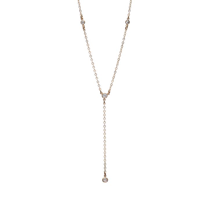 Cubic Zirconia Lariat for wholesale by Kenda Kist Jewelry
