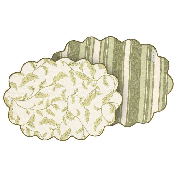 Primitives by Kathy - Wholesale Placemat - Green Botanical Placemat