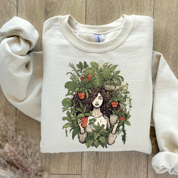 Plant Lady Crewneck Sweatshirt for wholesale by She’s Called Boutique